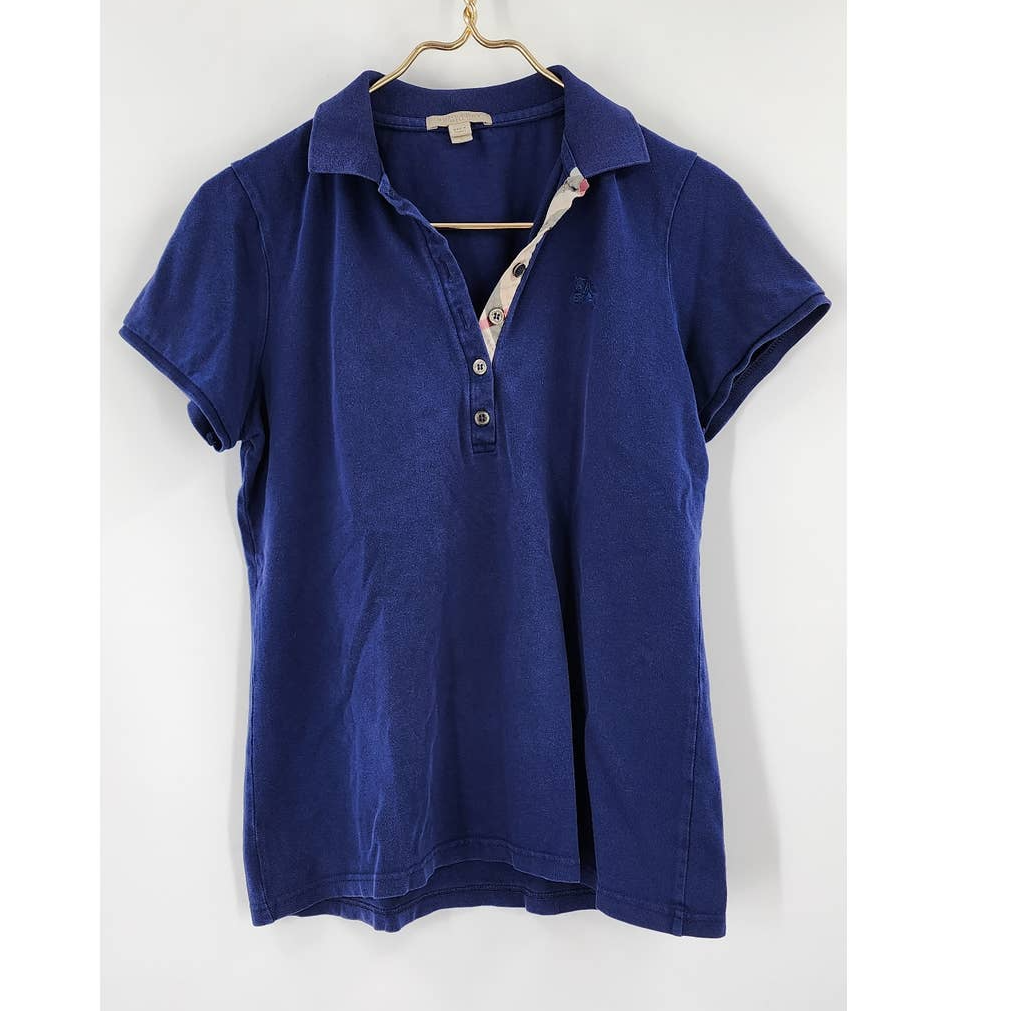 Burberry Brit Women's Polo Blue Nova Check Large
